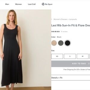 Marine Layer Black Sleeveless Dress